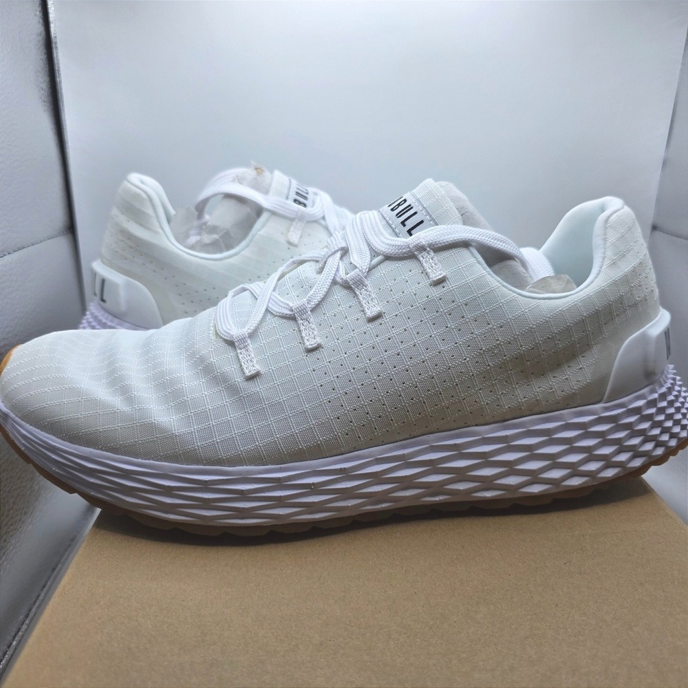 NOBULL Ripstop Runner White Gum Training Shoes Mens 9 Womens 10.5 RSRWHTGUM9